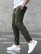 Pantalon Matière Stretch Coupe Ajustée 2 Pour Homme