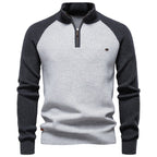 Homme Pull Col Zippé