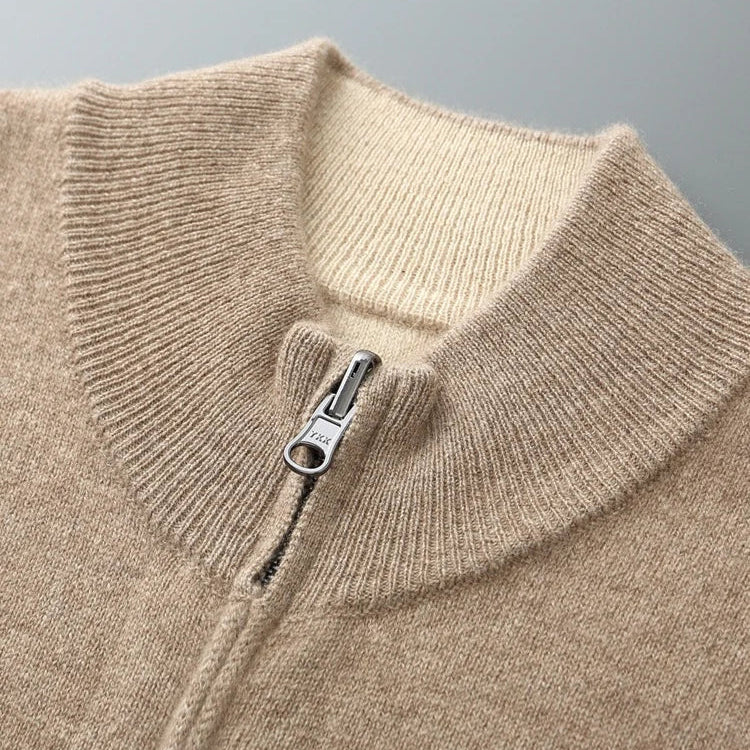 Homme Cardigan Maille Zippé