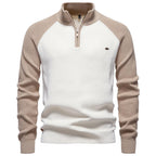 Homme Pull Demi-Zip Maille