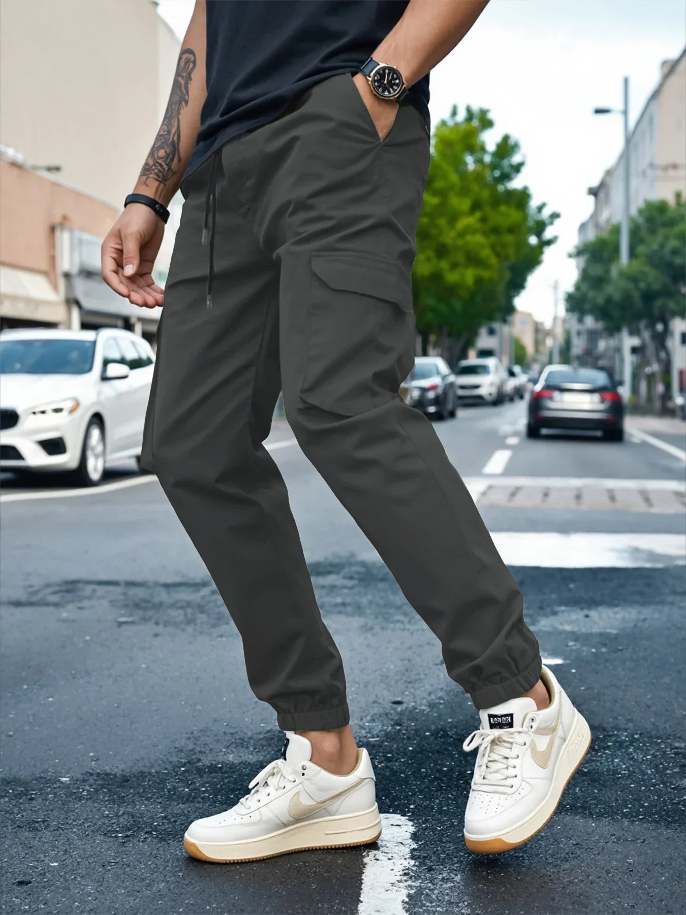 Pantalon Coupe Fuselée Pour Homme