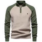 Homme Pull Col Zippé