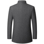 Homme Manteau Col Officier