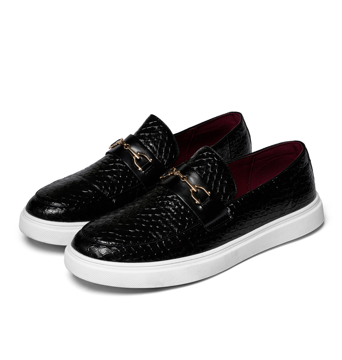 Mocassins Doublé Matière Texturée Pour Homme