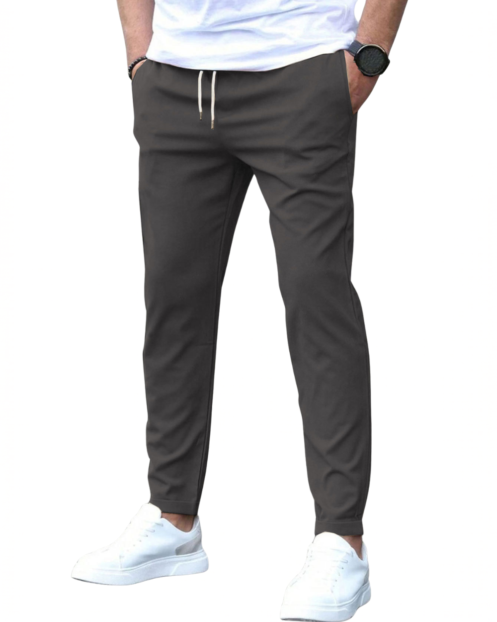 Homme Pantalon Coton Stretch