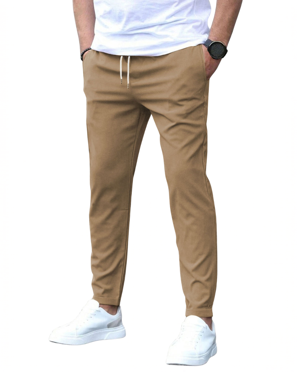 Pantalon Matière Stretch Coupe Ajustée 2 Pour Homme