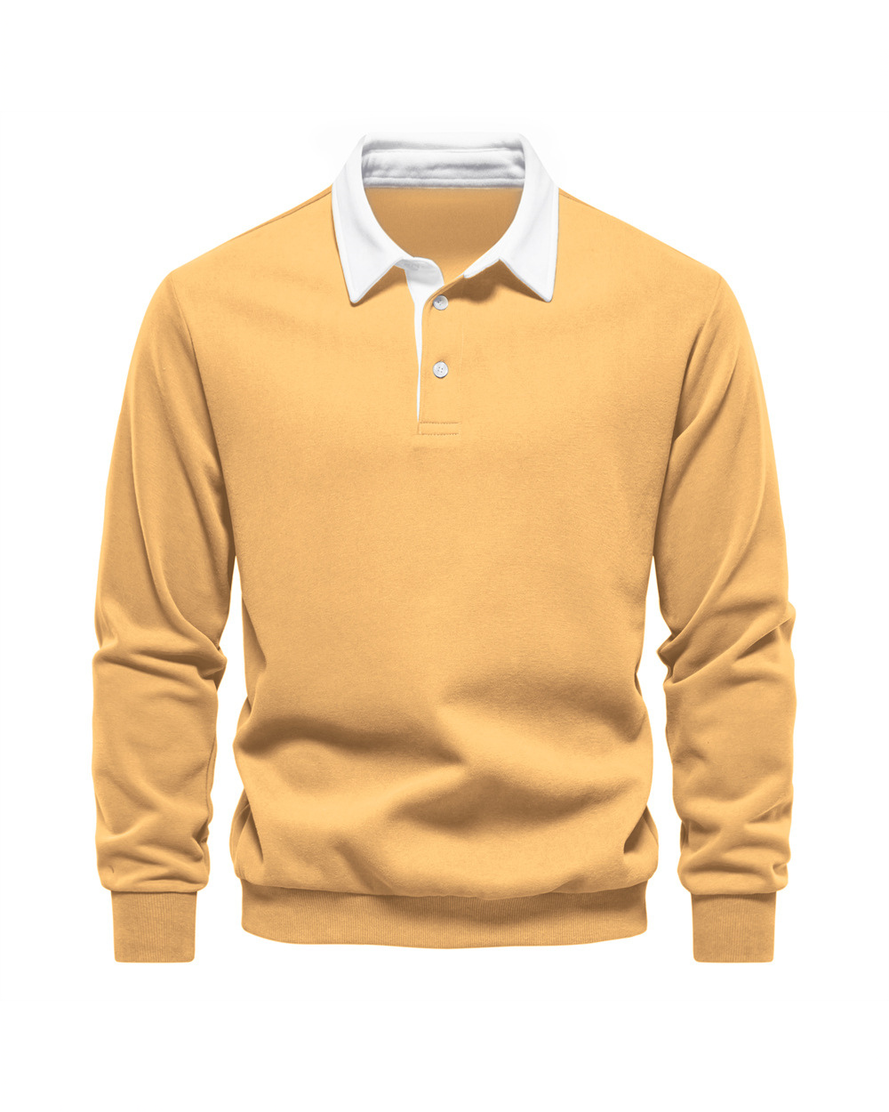 Pull Maille Côtelée Col Polo Pour Homme