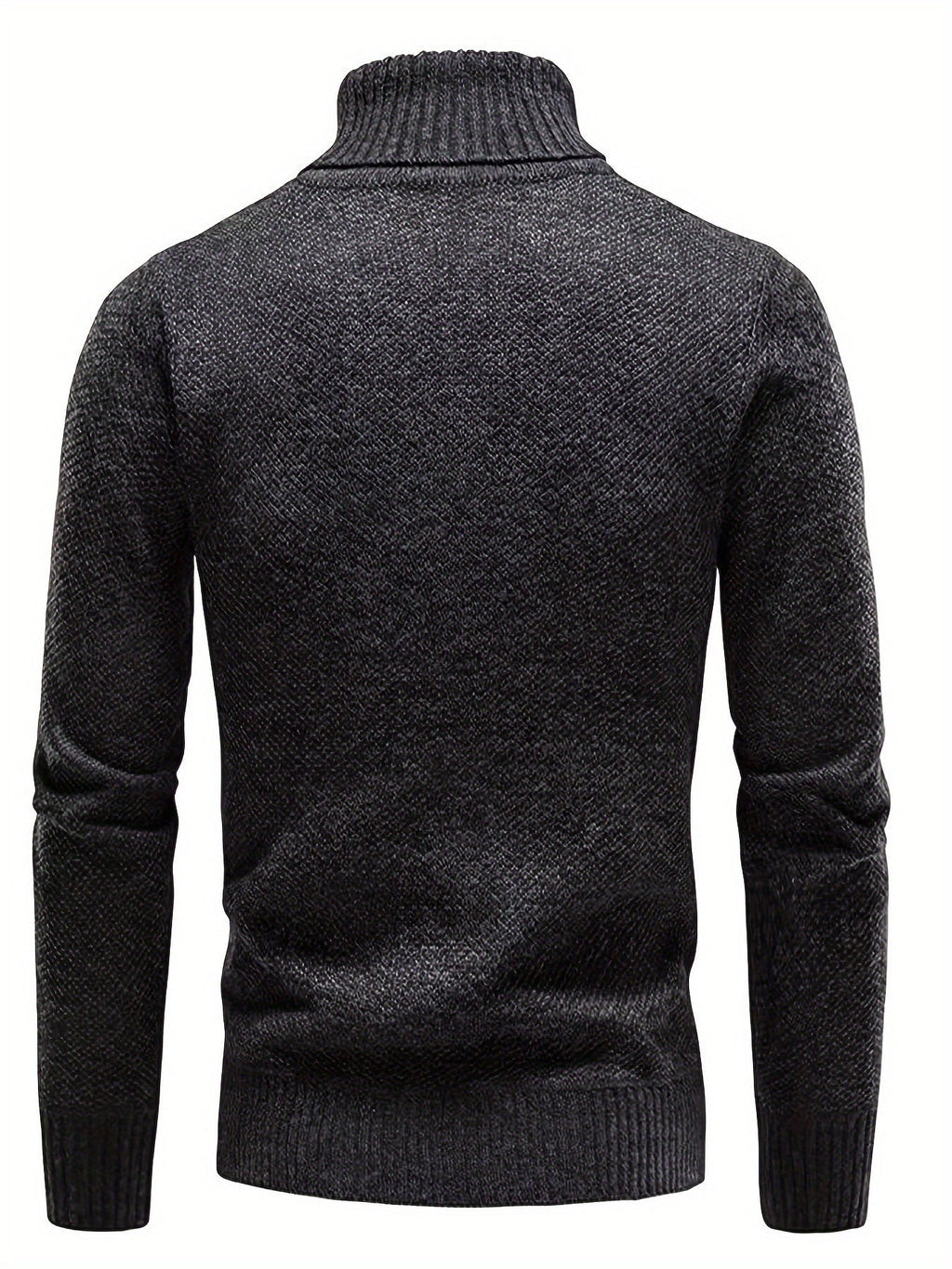 Pull Matière Stretch Col Cranté Pour Homme