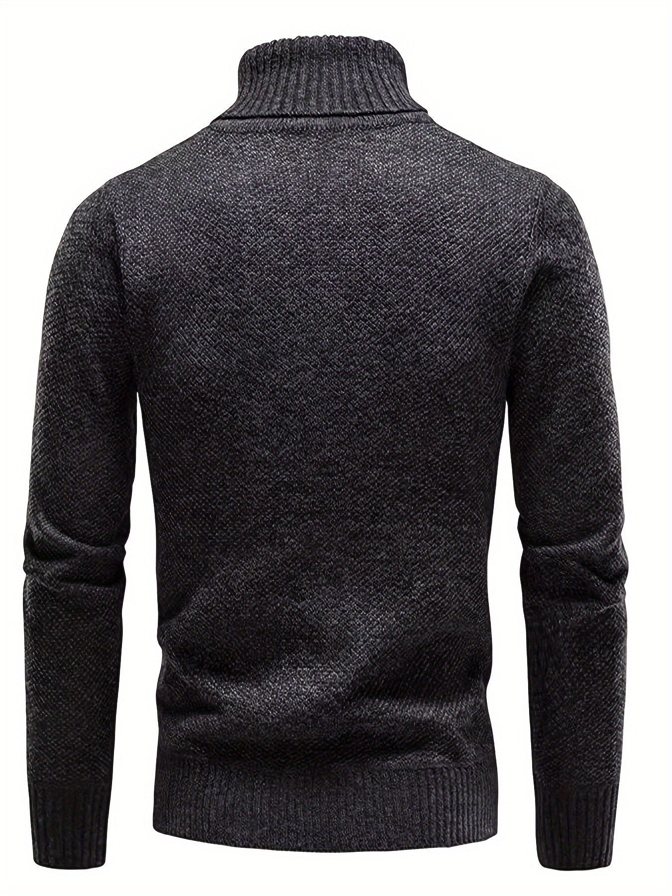 Pull Matière Stretch Col Cranté Pour Homme