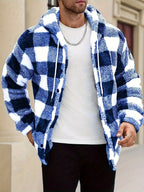 Homme Veste Sherpa Capuche