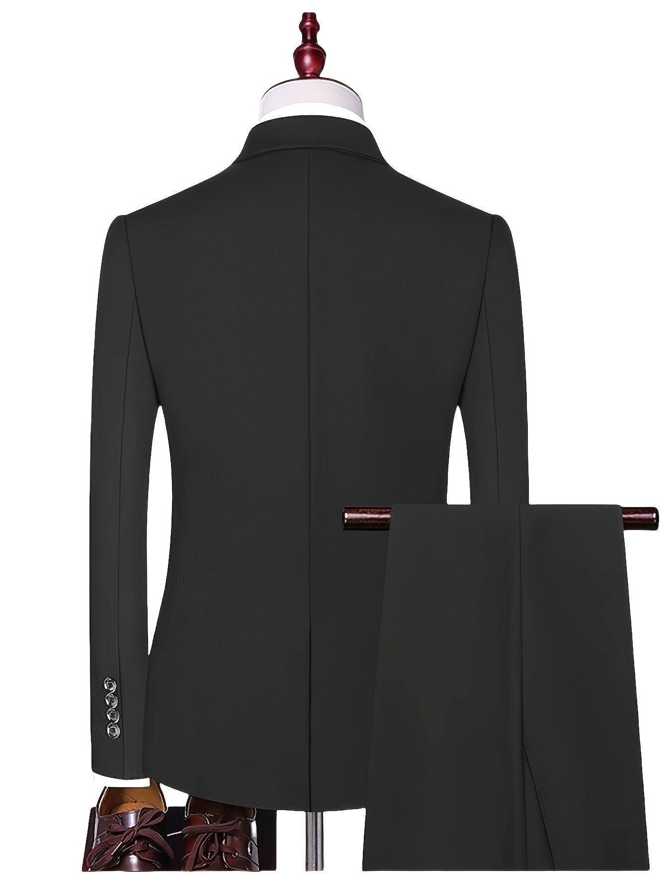 Costume 2 Pièces Matière Stretch Col Cranté Pour Homme