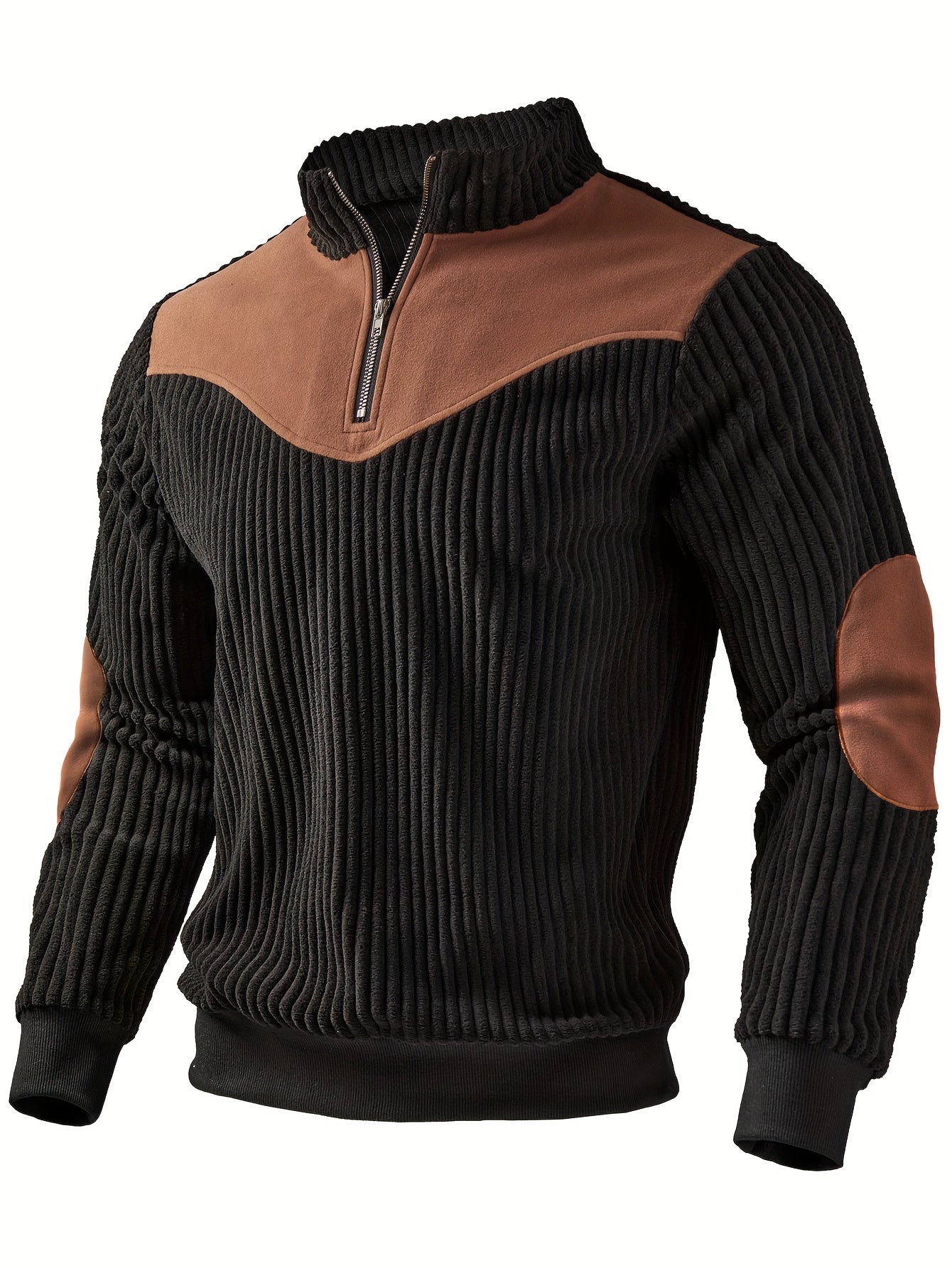 Sweat Maille Côtelée Pour Homme