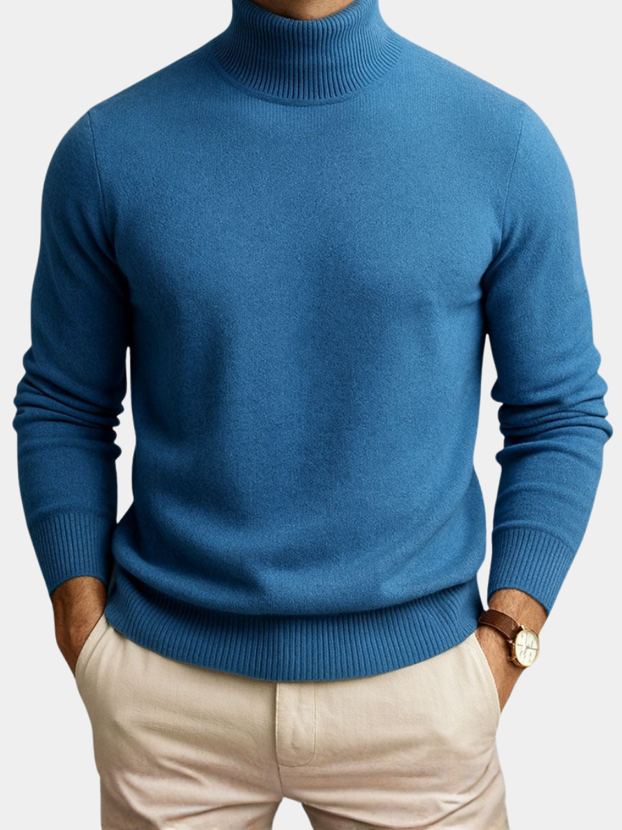 Pull Maille Côtelée Coupe Structurée Pour Homme
