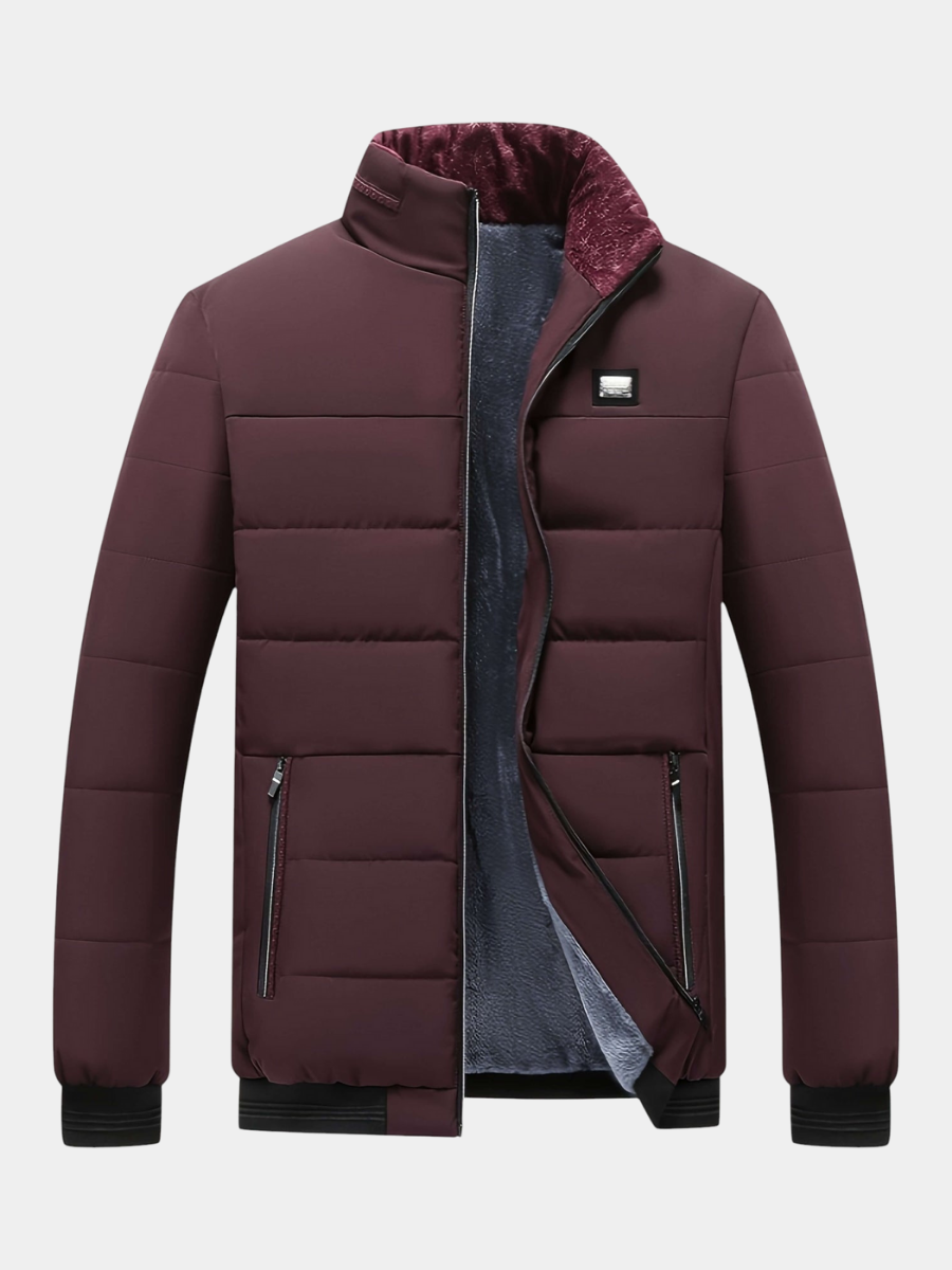 Veste Maille Côtelée Fermeture Zippée Pour Homme