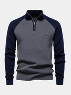 Homme Pull Col Zippé