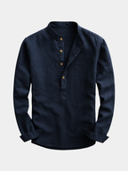 Homme Chemise Col Mao
