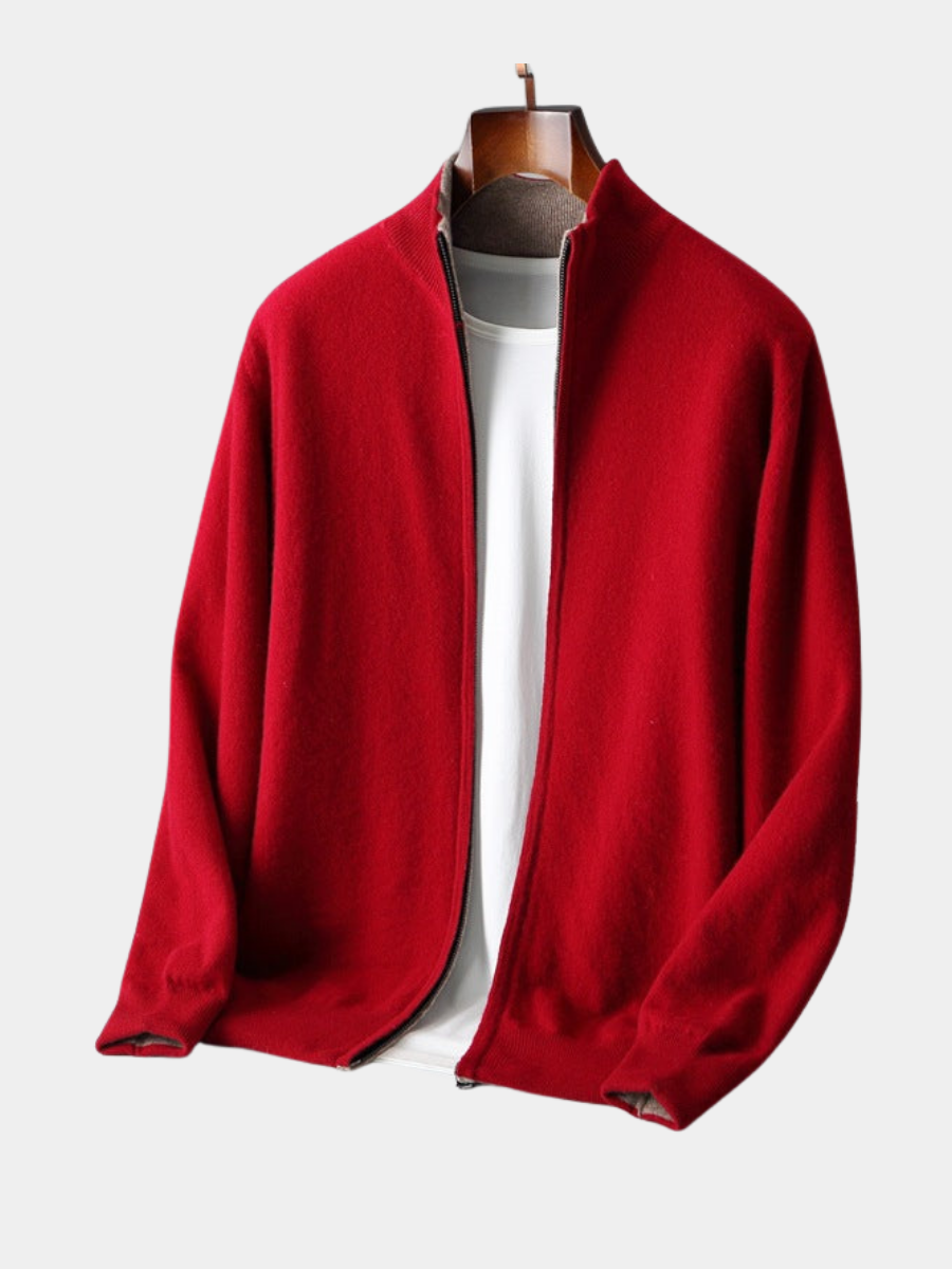 Homme Cardigan Maille Zippé