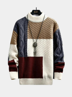 Homme Pull Maille Texturée
