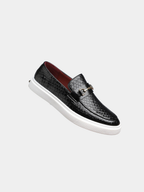 Mocassins Doublé Matière Texturée Pour Homme