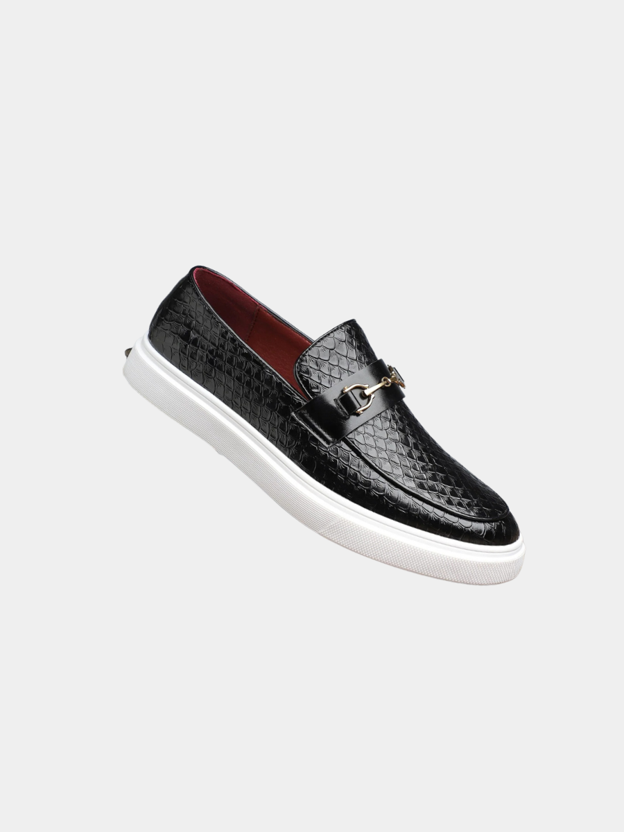 Mocassins Doublé Matière Texturée Pour Homme
