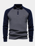 Homme Pull Demi-Zip Maille