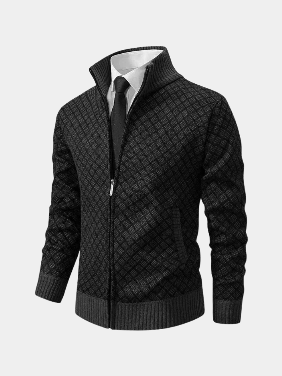 Homme Cardigan Zippé Maille
