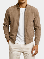 Veste Aspect Daim Pour Homme