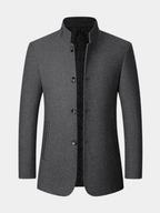 Homme Manteau Col Officier