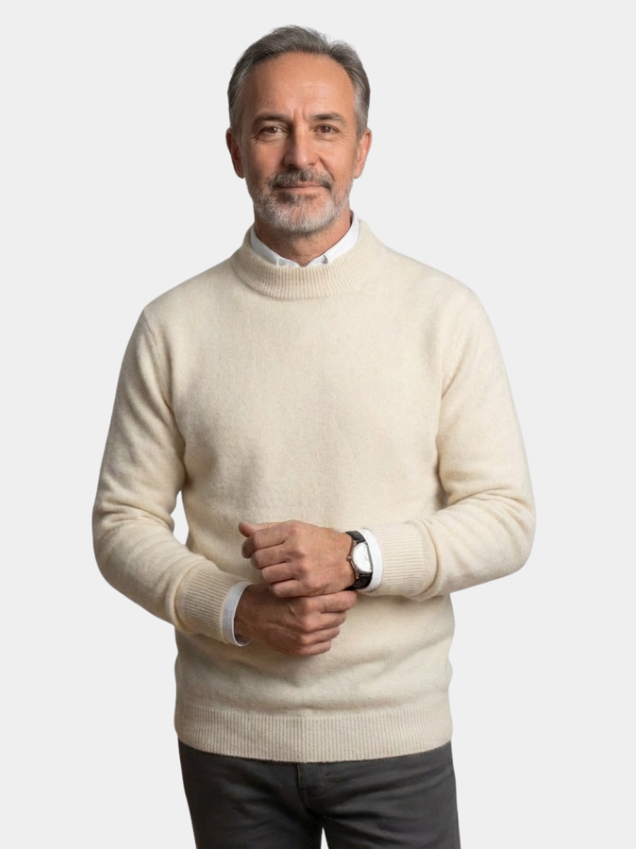 Homme Pull Col Montant