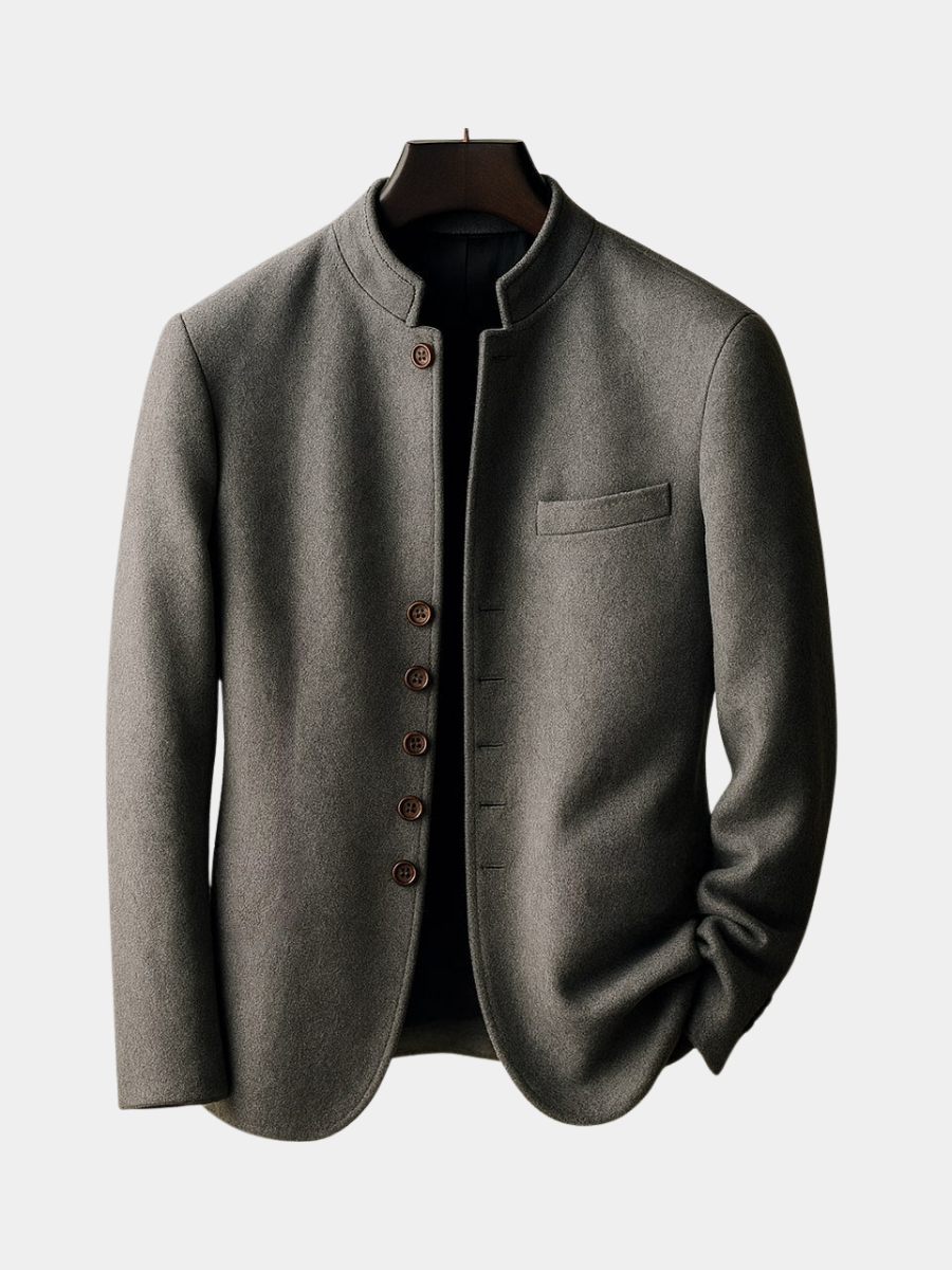 Veste Aspect Lainage Doublé Pour Homme