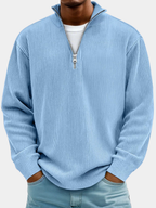 Pull Maille Côtelée Coupe Ample Pour Homme