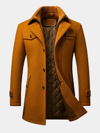 Homme Manteau Laine Matelassé