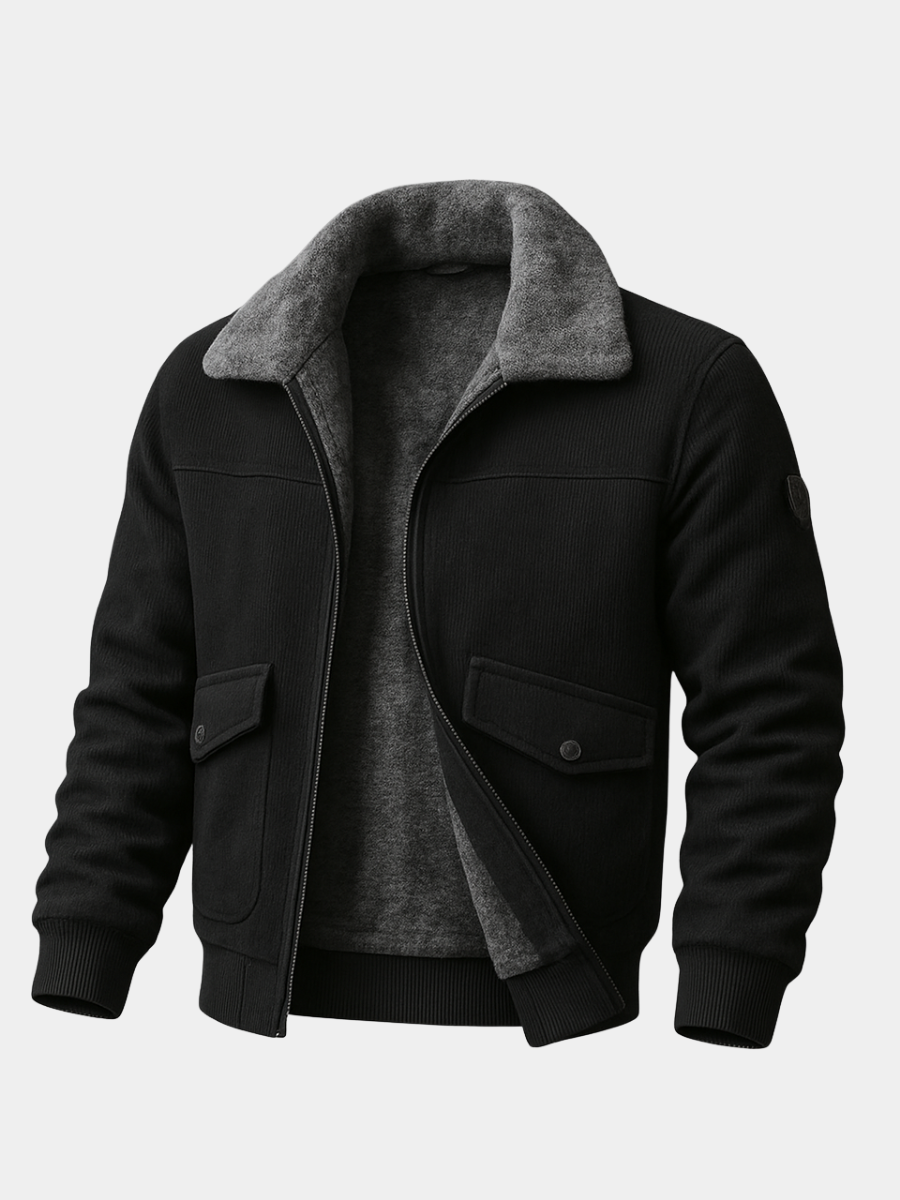 Veste Maille Côtelée Pour Homme