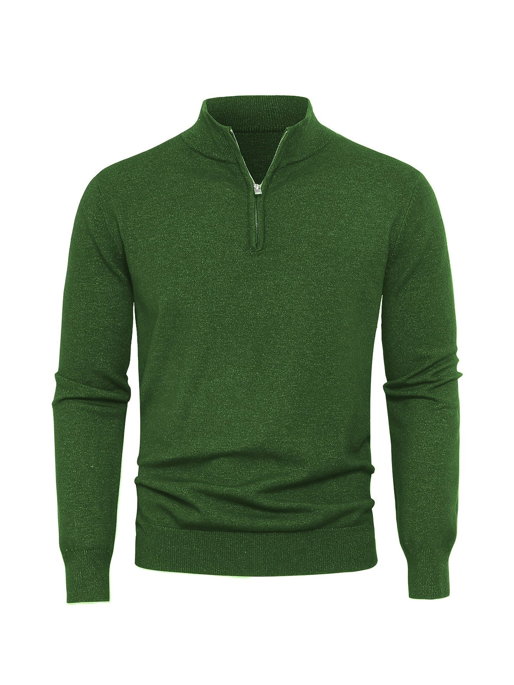 Homme Pull Col Zippé