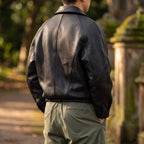 Veste Aspect Cuir Zippée Empiècements Coupe Structurée Pour Homme