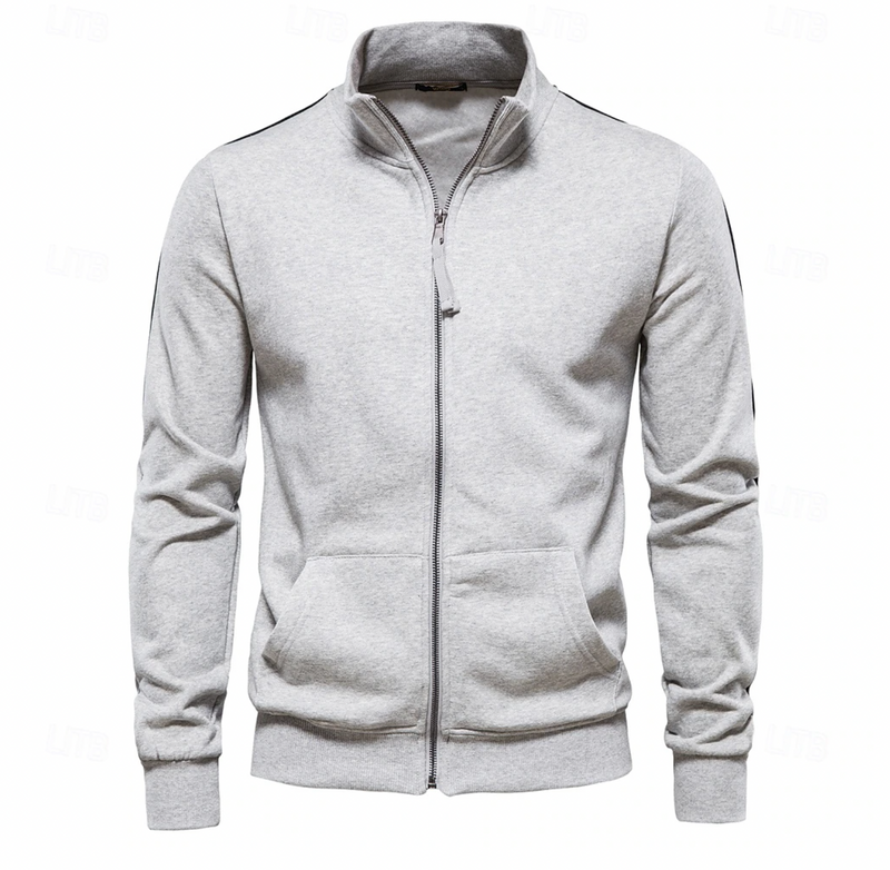 Homme Veste Col Montant