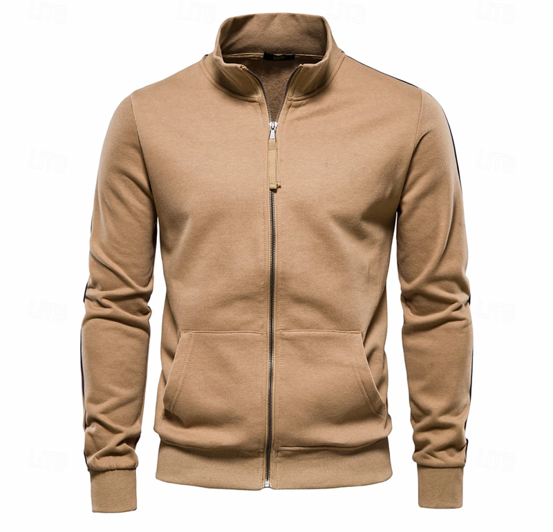 Homme Veste Col Montant