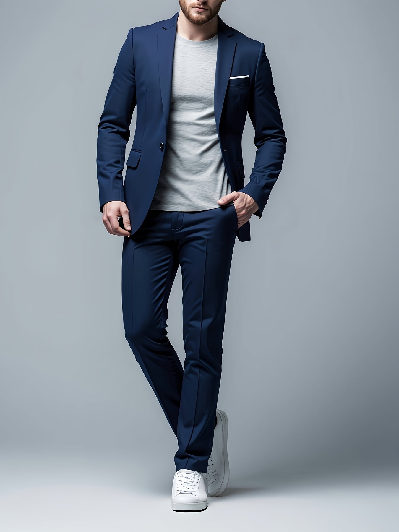Costume 2 Pièces Matière Stretch Pour Homme