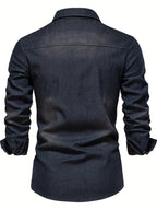 Chemise en Jean Aspect Denim Pour Homme