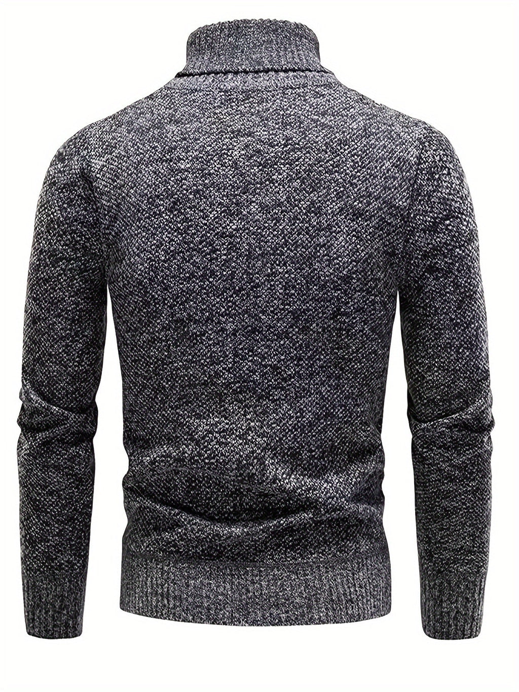 Pull Matière Stretch Col Cranté Pour Homme