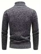 Pull Matière Stretch Col Cranté Pour Homme