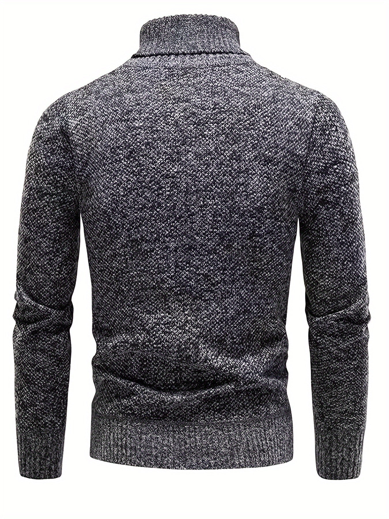Pull Matière Stretch Col Cranté Pour Homme