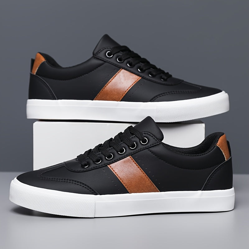 Baskets À Lacets Détails Contrastés Pour Homme