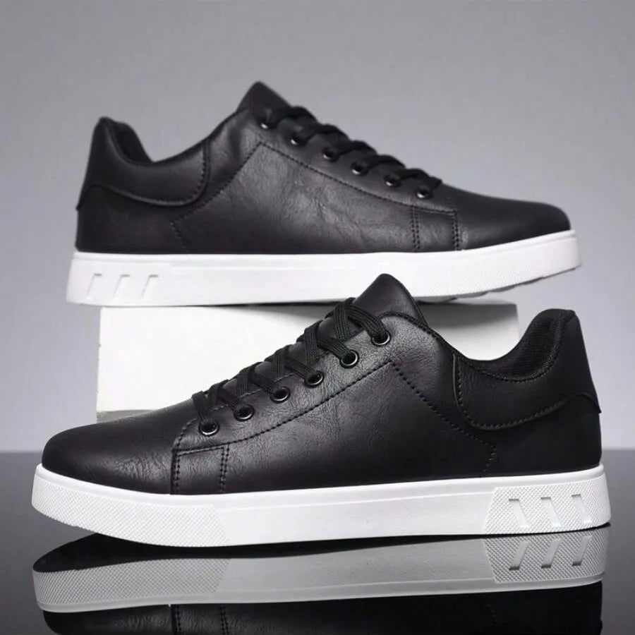 Baskets À Lacets Basses Semelle Épaisse Détails Contrastés Pour Homme