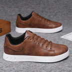 Baskets À Lacets Basses Semelle Épaisse Détails Contrastés Pour Homme