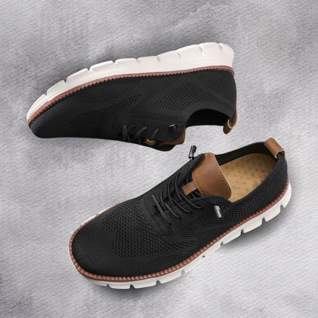 Baskets Maille À Lacets Semelle Épaisse Basses Pour Homme
