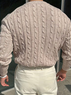 Pull Maille Douce Col Rond Pour Homme