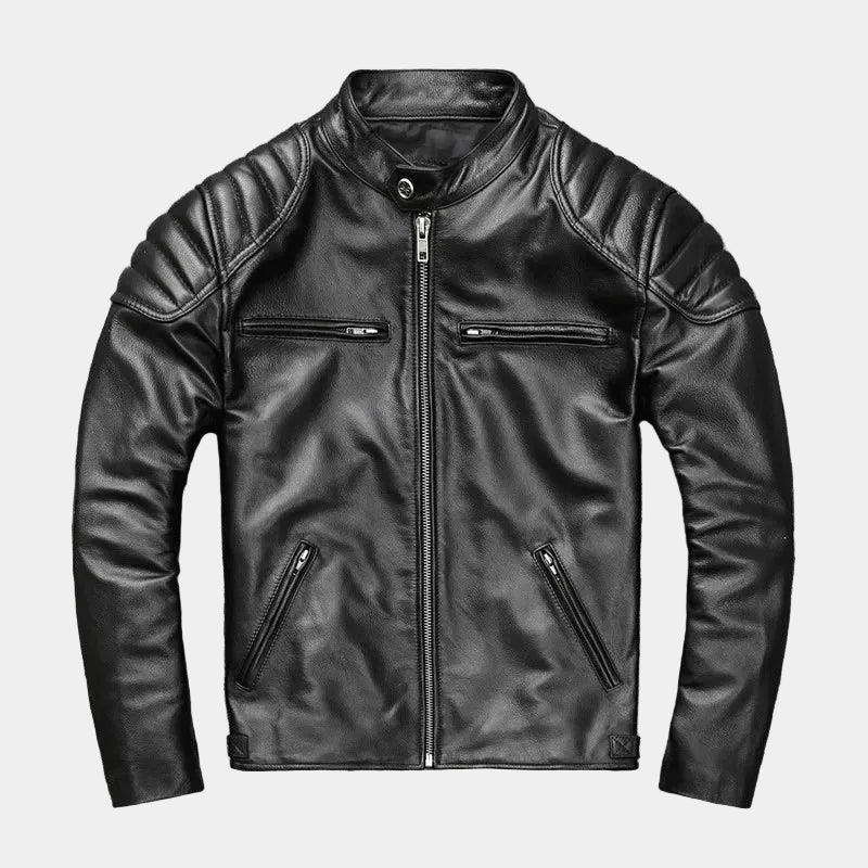 Veste Col Montant Zippée Poches Pour Homme