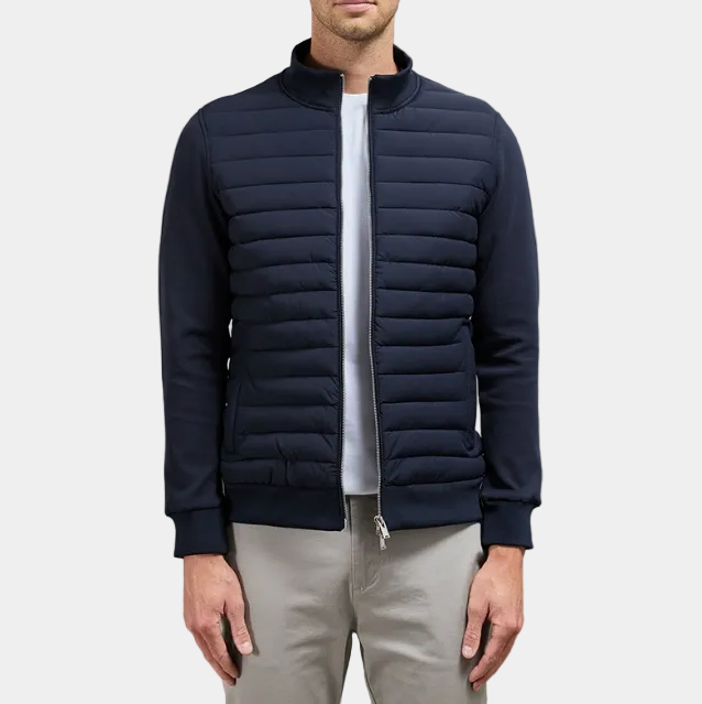 Veste Matelassée Col Montant Zippée Pour Homme