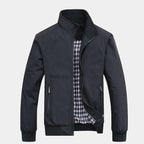 Blouson Zippé Col Montant Manches Longues Pour Homme